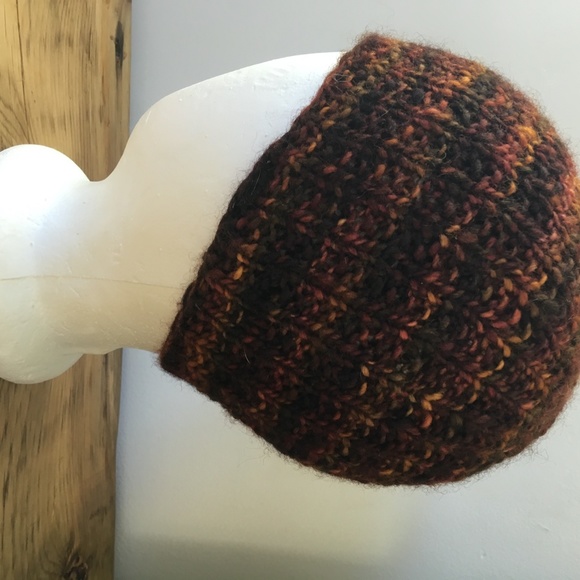 Ptarmigan Crafts beanie brown/gold S-M ribbed pock - Picture 3 of 3